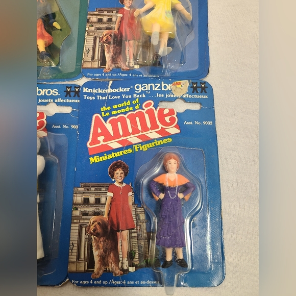 Set Of 9 1982 The World Of Annie Miniatures Knickerbocker - Picture 3 of 14